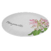 Pink Orchid Floral Design – Elegant Botanical Art Schneidebrett (Ecke)