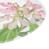 Pink Orchid Floral Design – Elegant Botanical Art Schneidebrett (Ecke)