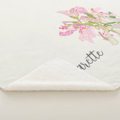 Pink Orchid Floral Design – Elegant Botanical Art Sherpadecke (3/4)