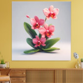 Pink Orchid Flower Arrangement Leinwanddruck (Insitu (Wohnzimmer))