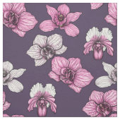 Pink orchid flowers stoff (Muster)