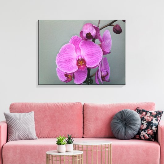 PINK ORCHID Leinwand (Insitu (Wohnzimmer))