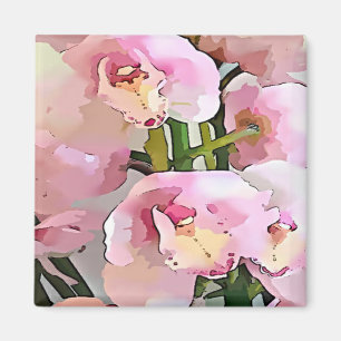 Pink Orchid Magnet