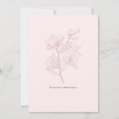 Pink Orchid Momente | Hochzeit Einladung (Rückseite)