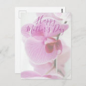 Pink Orchid | Muttertag glücklich Postkarte (Vorne/Hinten)