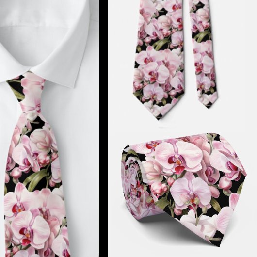 Pink Orchid Neck Tie Krawatte