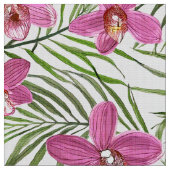 Pink orchid pattern stoff (Nahaufnahme)