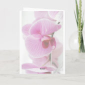 Pink Orchid | Personalisierter Muttertag Karte (Rückseite)