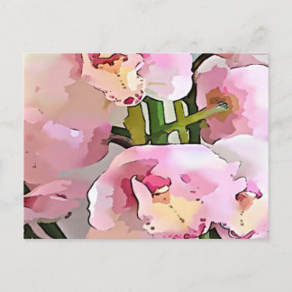 Pink Orchid Postkarte