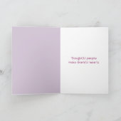 Pink Orchid Ripples Danke (Innenseite)