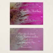 Pink Orchid Save the Date (Vorne & Hinten)