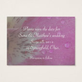 Pink Orchid Save the Date (Rückseite)