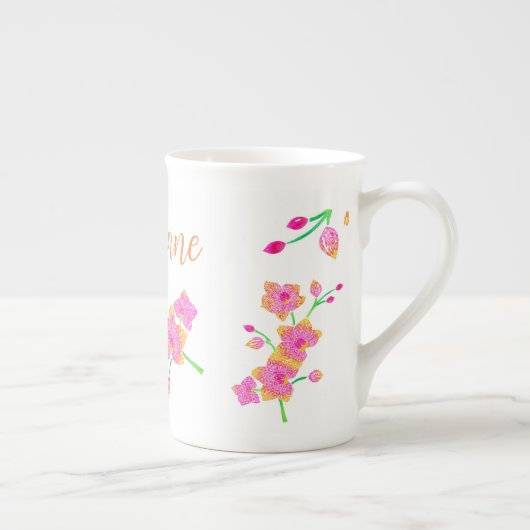 Pink Orchid Tasse (Rechts)