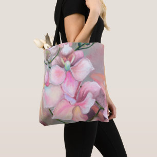 Pink Orchid Tote Bag Tasche