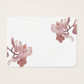 Pink Orchid Wedding Information Card (Rückseite)