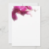 Pink Orchid Wedding Save the Date Announcement Einladung (Rückseite)