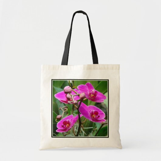 Pink-Orchideen Tragetasche (Vorne)