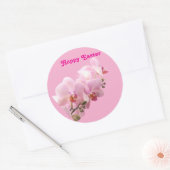 Pink Orchids “Happy Easter” Sticker (Umschlag)