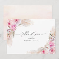 Pink Orchids Pampas Grass Dusche Vielen Dank