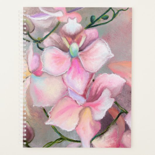 Pink Orchids Planner Planer (Vorderseite)