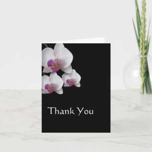 Pink Orchids Vielen Dank Dankeskarte