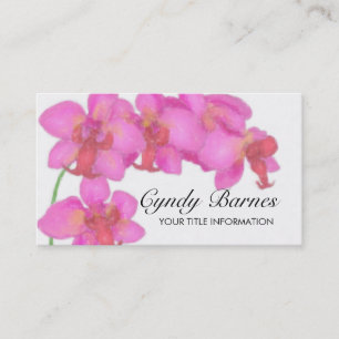 Pink Orchids Visitenkarte