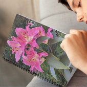 Pink Oriental Lilies Floral Notizblock