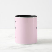 Pink Ornament Christmas Morning Design Tasse (Zentrum)