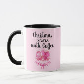 Pink Ornament Christmas Morning Design Tasse (Links)