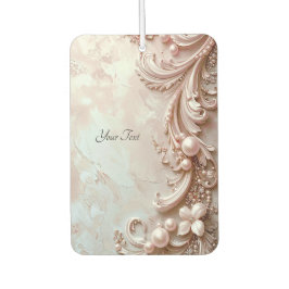 Pink Ornate Pearl and Floral Air Freshener Autolufterfrischer