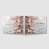 Pink Ornate Pearl and Floral Guest Book Gästebuch (Voll)