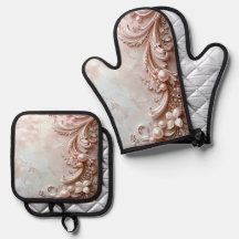 Pink Ornate Pearl and Floral