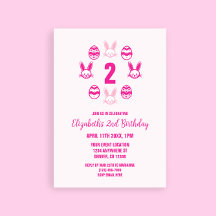 Pink Oster 2. Geburtstag