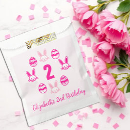 Pink Oster 2. Geburtstag Geschenktütchen