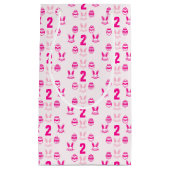 Pink Oster 2. Geburtstag Kleine Geschenktüte (Vorderseite)