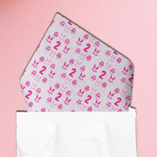 Pink Oster 2. Geburtstag Seidenpapier