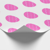 Pink Ostereier Muster Wrapping Paper Geschenkpapier (Ecke)