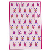 Pink Ostereier Sondertext Mittlere Geschenktüte (Rückseite)