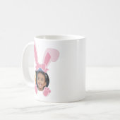 Pink Ostersonne Personalisiertes Foto Kaffeetasse (Vorderseite Links)