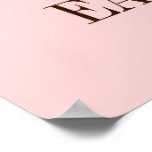 Pink Ostersonne und Egg Happy Oaster Poster (Ecke)