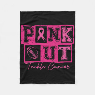 Pink-out-Football-Kampf gegen Krebs Brustkrebs Awa Fleecedecke