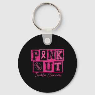 Pink-out-Football-Kampf gegen Krebs Brustkrebs Awa Schlüsselanhänger
