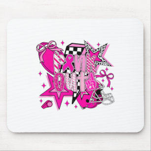 Pink-out Footbyll Blitzschlag Brustkrebs Awa Mousepad