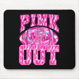 Pink out Footll Brustkrebs bekämpfen Brustkrebs Mousepad