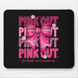 Pink Out Footll Team Brustkrebs Bewusstsein Coque Mousepad
