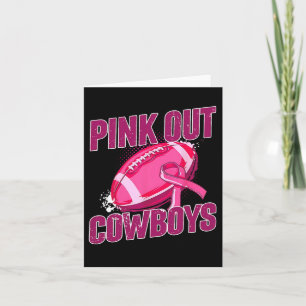 Pink-out Fußball-Kampf Brustkrebs Karte