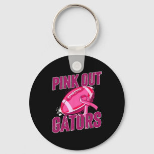 Pink-out Fußball-Kampf Brustkrebs Schlüsselanhänger