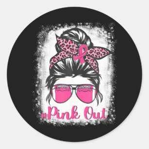 Pink-out Mama Pink Bun Pink Runder Aufkleber