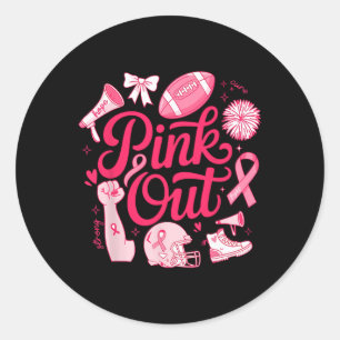 Pink-out-Shirt Männer Jungen Kinder ernähren Brust Runder Aufkleber