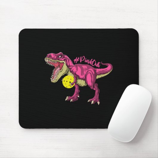 Pink out T Rex and Picklebyll Byll Brustkrebs A Mousepad (Mit Mouse)